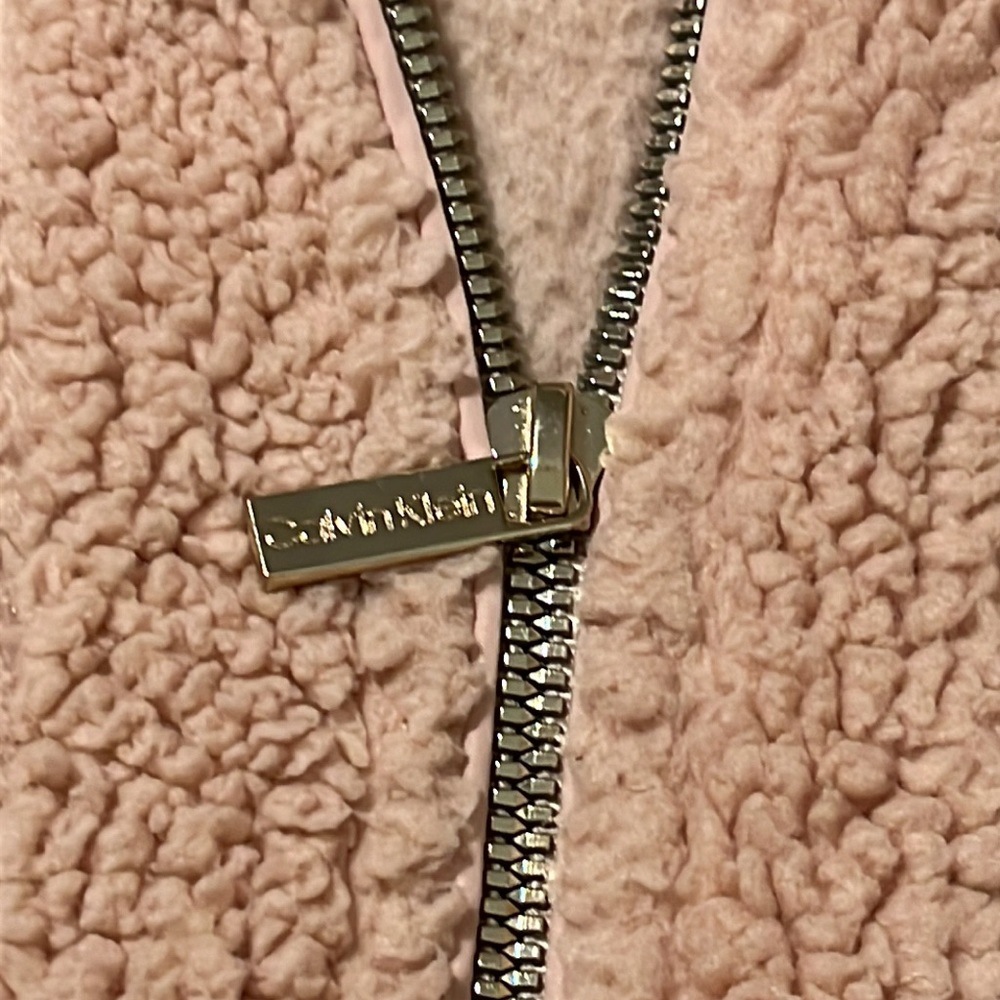 Calvin Klein ~ Dusty rose color fleece jacket - Picture 9 of 9